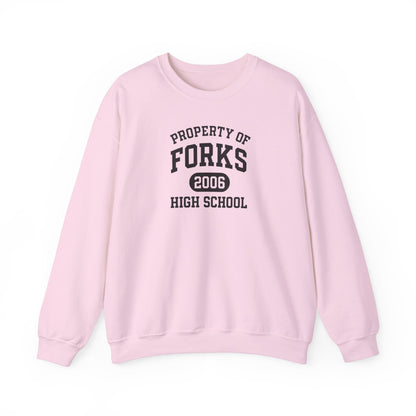 Property Of Forks High School Crewneck Sweatshirt