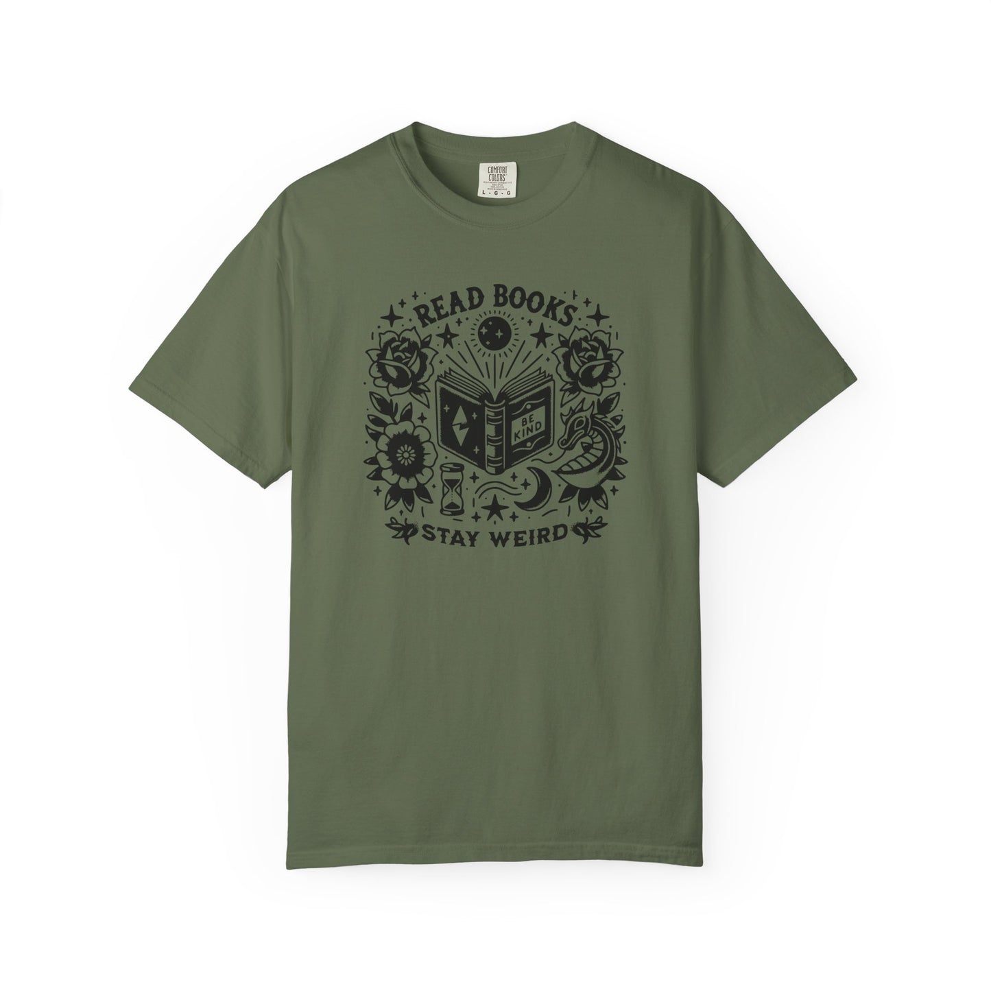 Read Books Stay Weird Comfort Colors T-Shirt