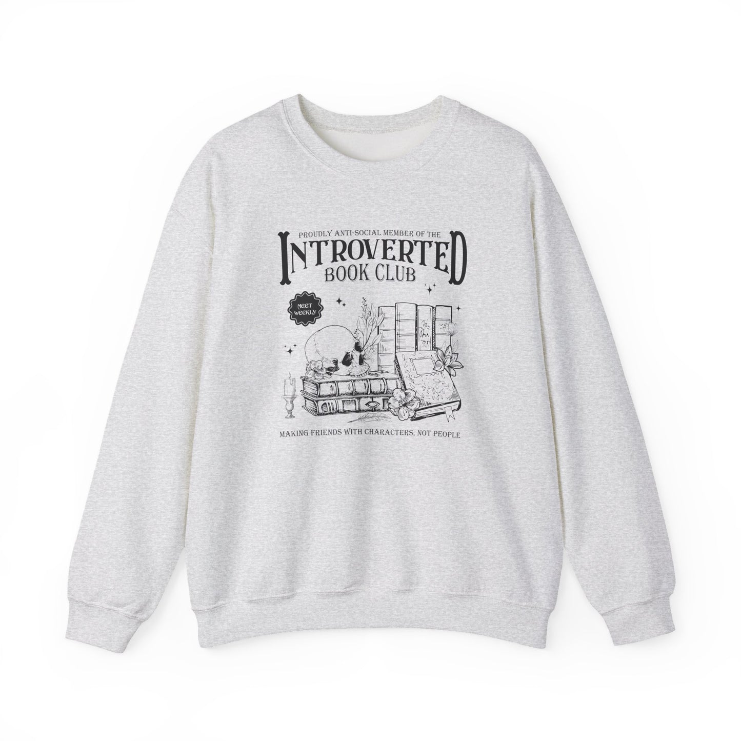 Introverted Book Club Crewneck Sweatshirt