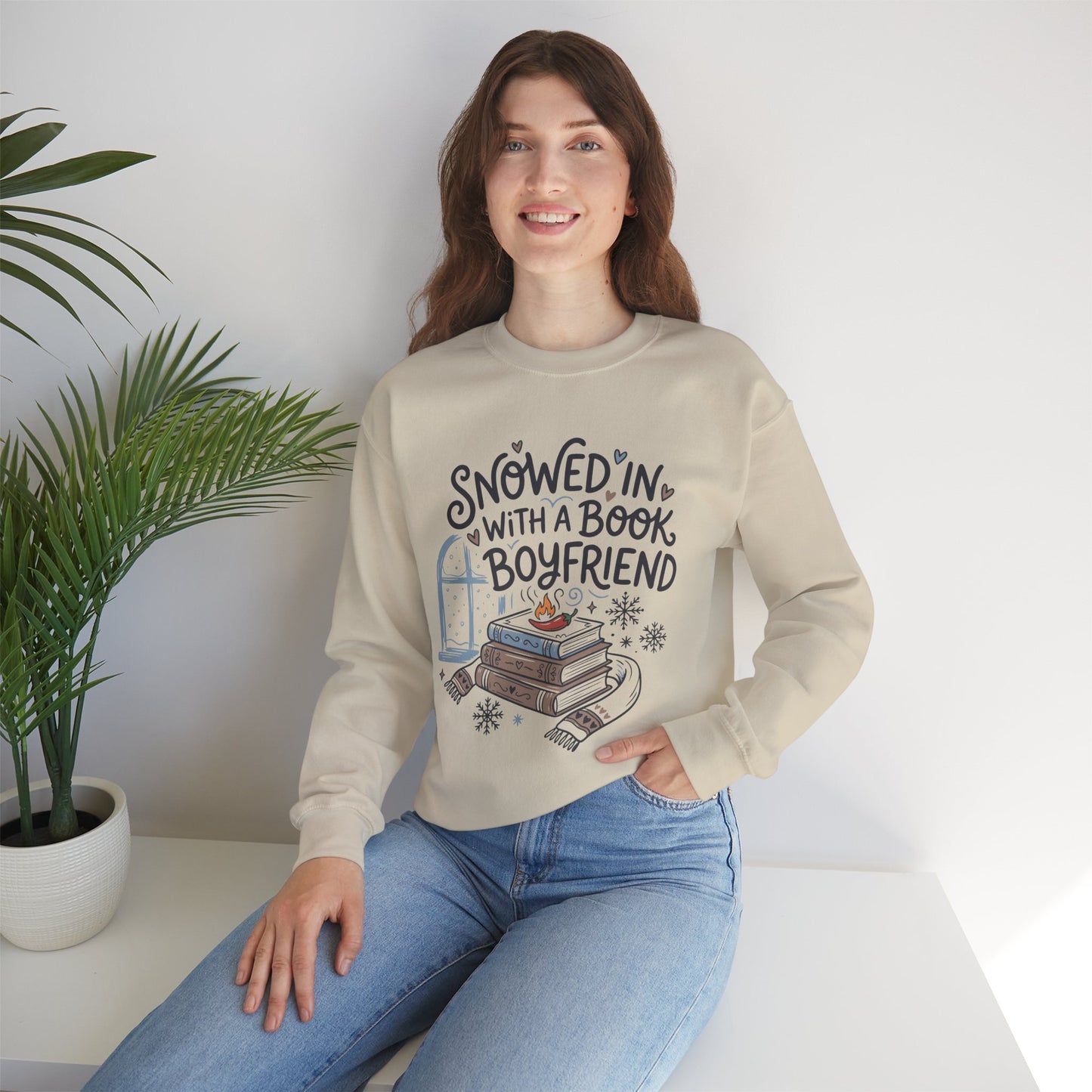 Snowed In With a Book Boyfriend Crewneck