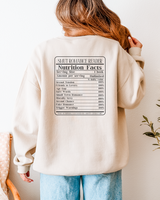 Book Lover Receipt Crewneck Sweatshirt