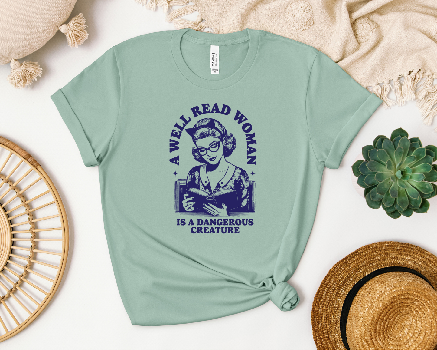 A Well Read Woman Is A Dangerous Creature T-shirt