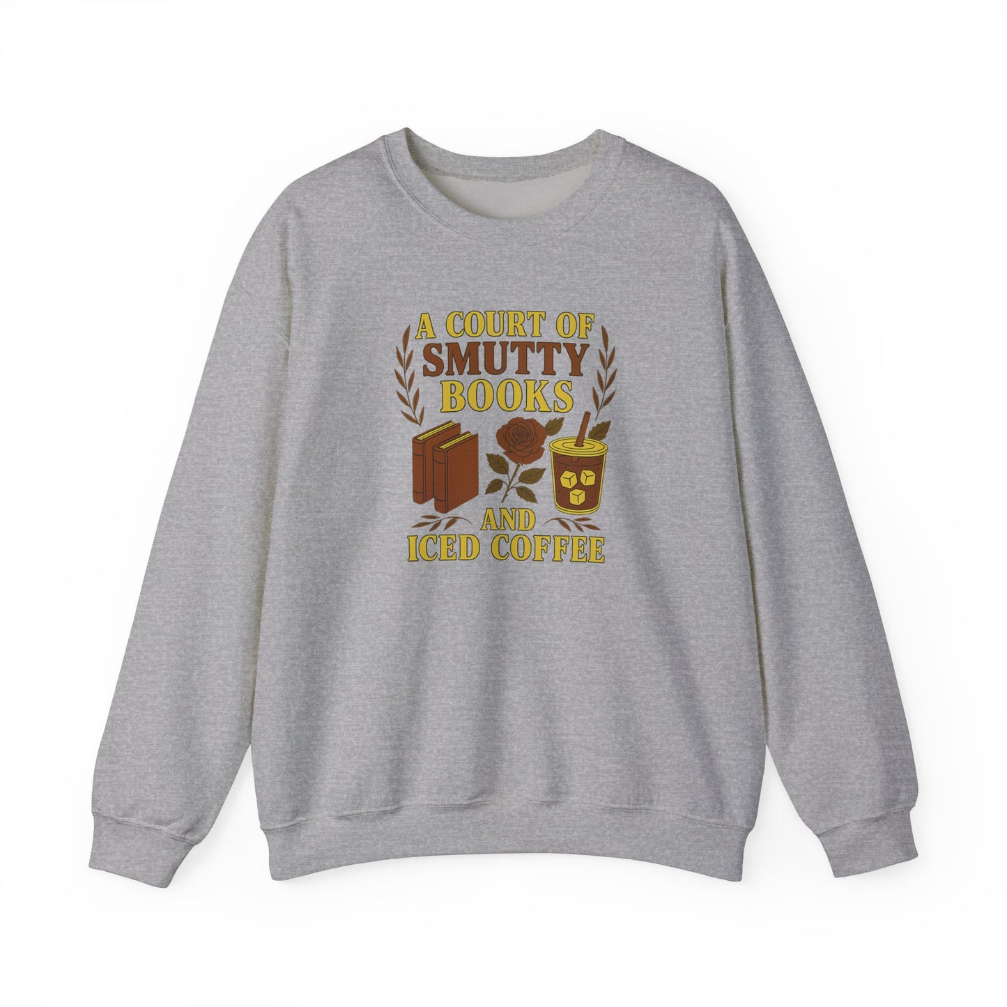 A Court Of Smutty Books and Iced Coffee Crewneck Sweatshirt