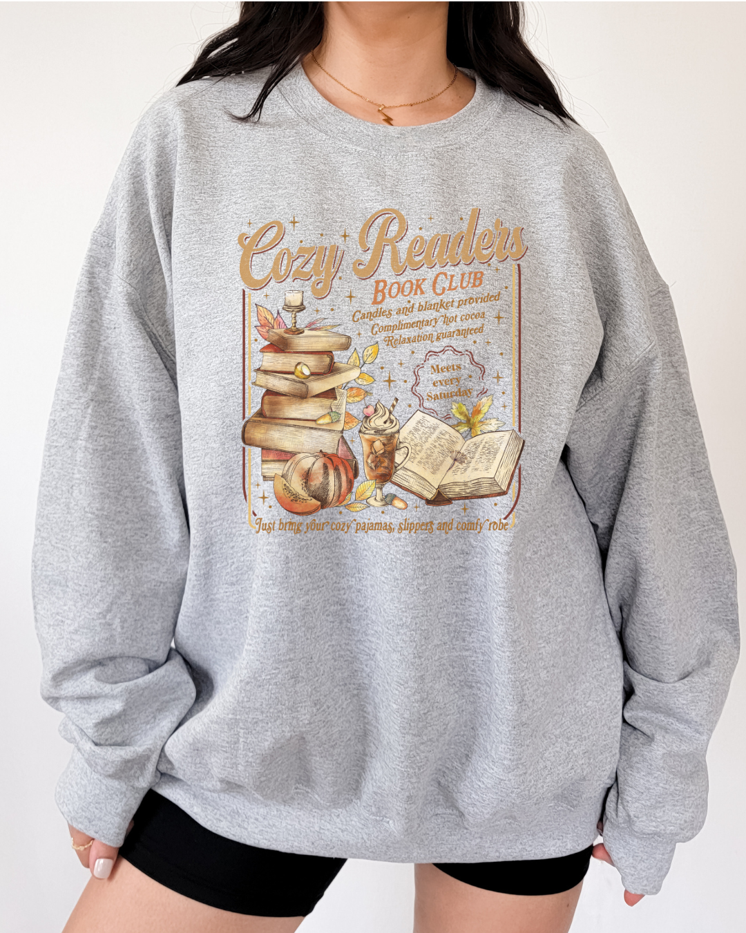 Cozy Readers Book Club Crewneck Sweatshirt