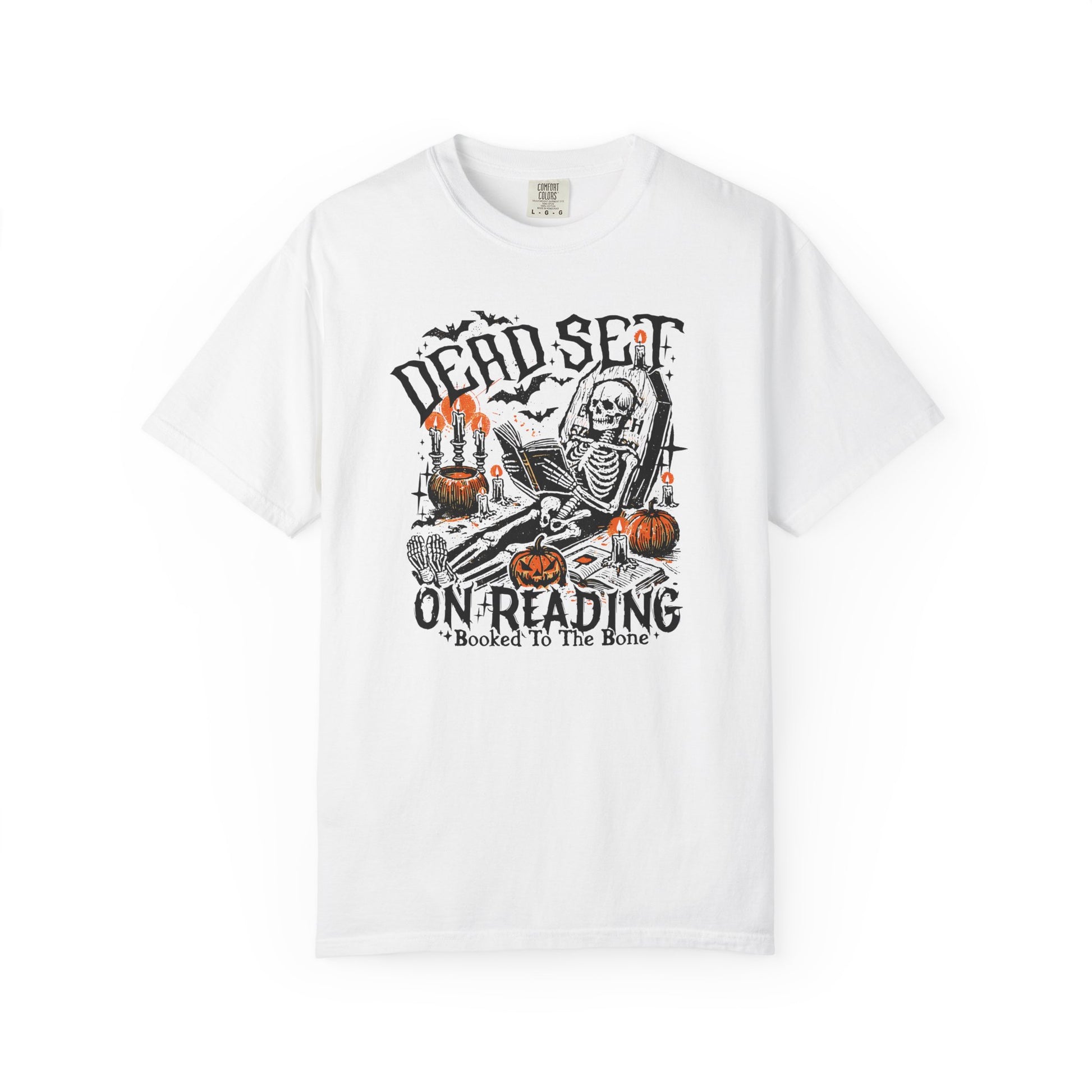 Dead Set On Reading Comfort Colors T-Shirt - Thespicyromancebookclub LLC