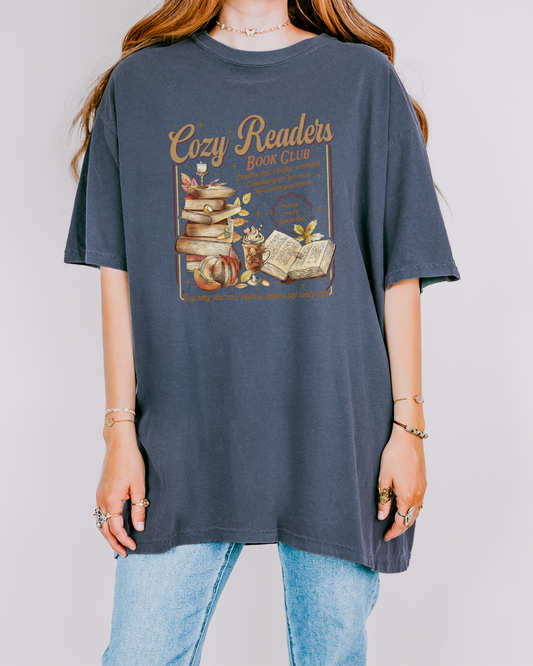 Cozy Readers Book Club Comfort Colors T-Shirt