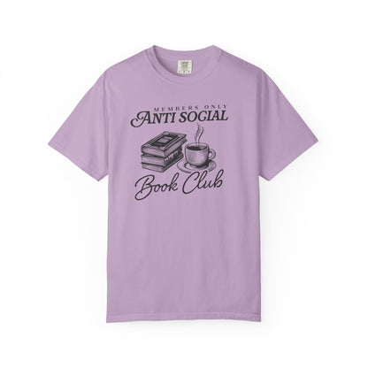 Anti-Social Book Club Comfort Colors  T-shirt