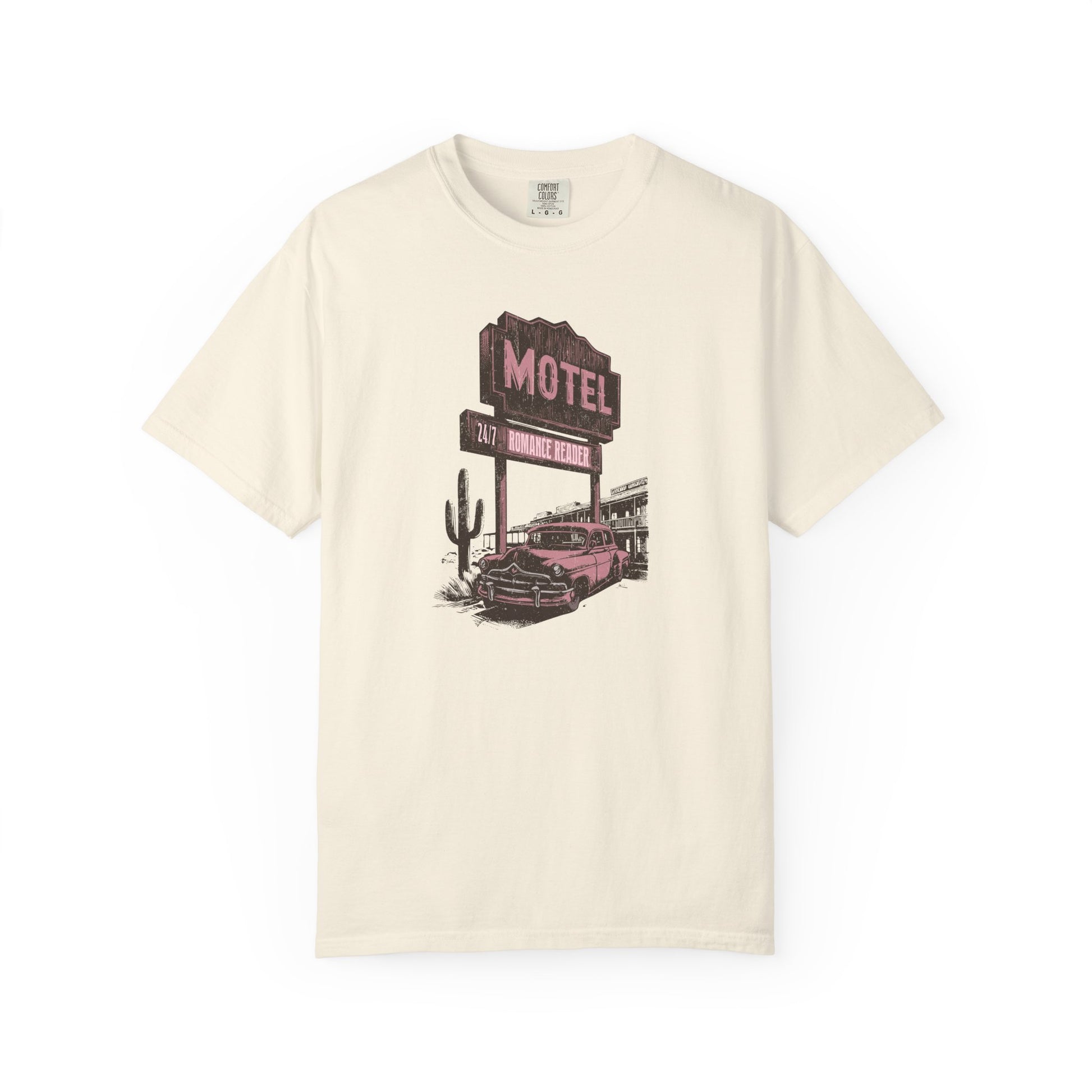 Romance Reader Motel Comfort Colors T-shirt - Thespicyromancebookclub LLC