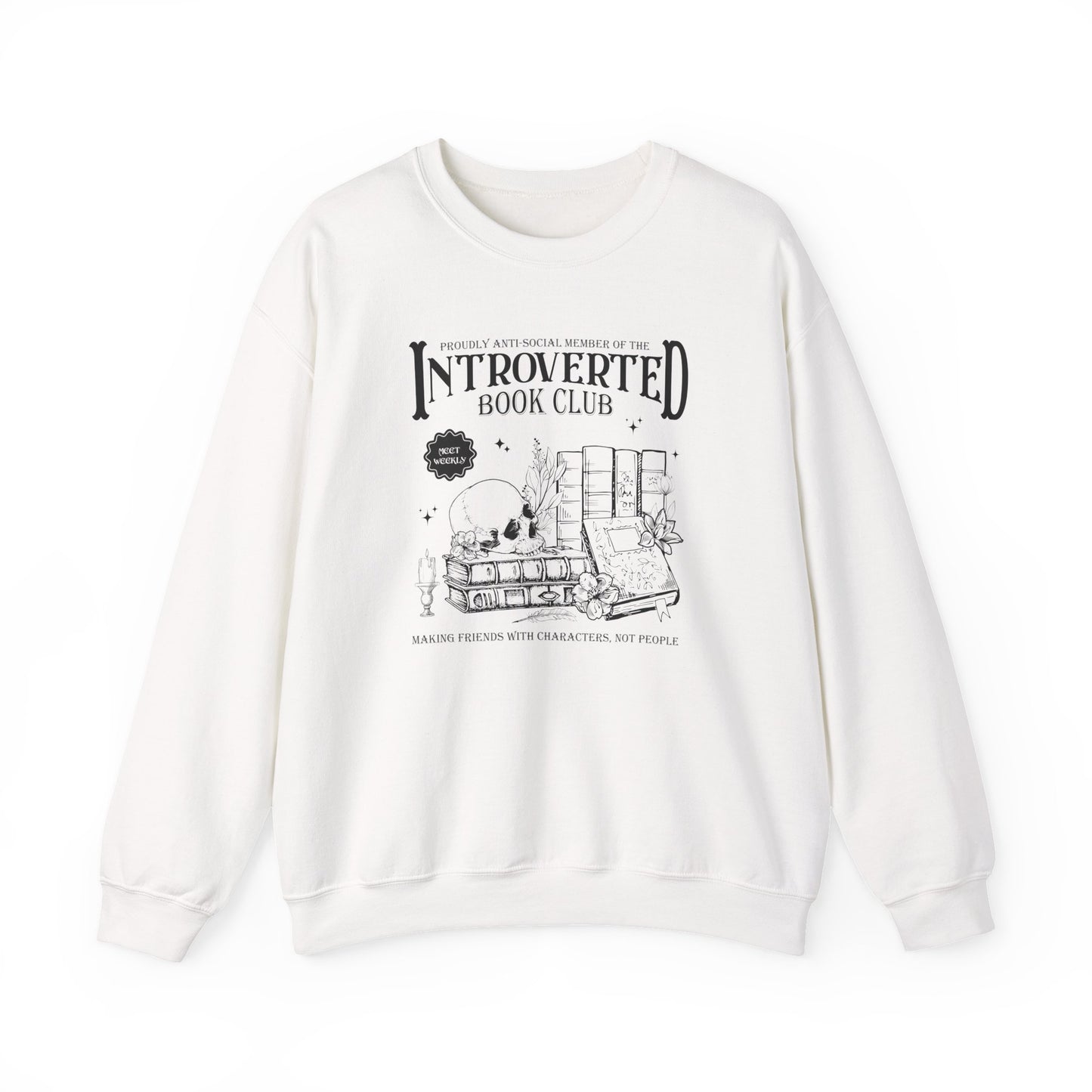 Introverted Book Club Crewneck Sweatshirt