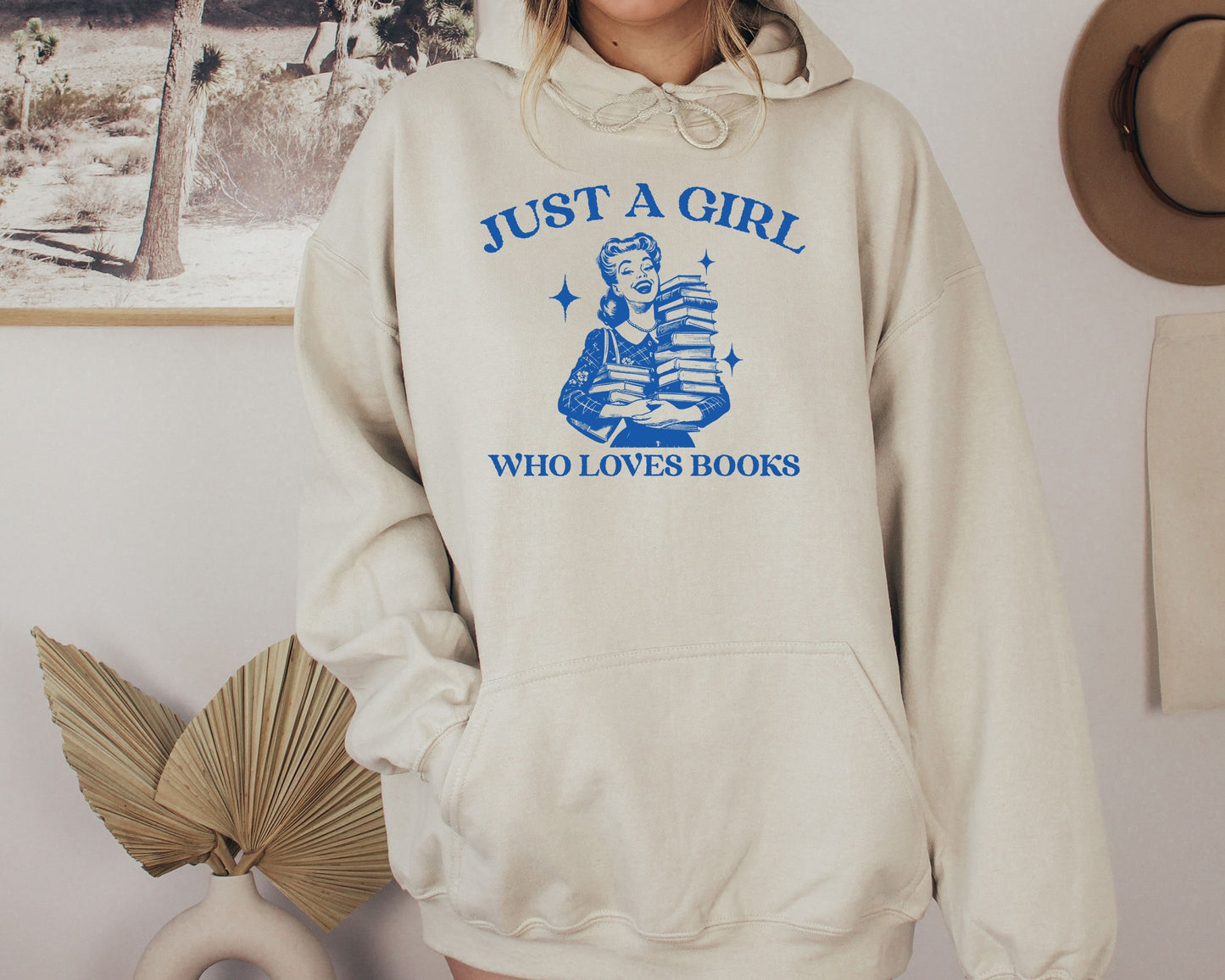 Im Just A Girl Who Loves Books Hoodie