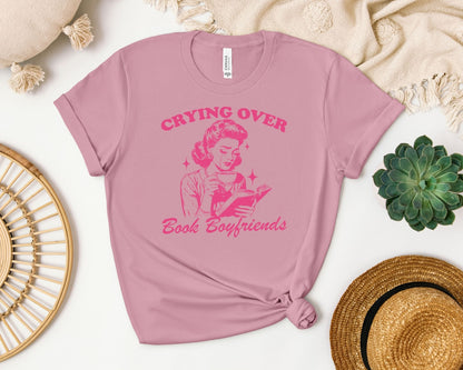 Crying Over Book Boyfriends T-Shirt