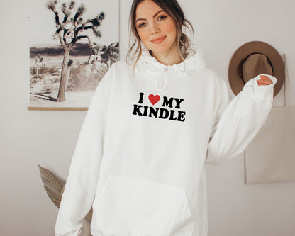 I Heart My Kindle Hoodie