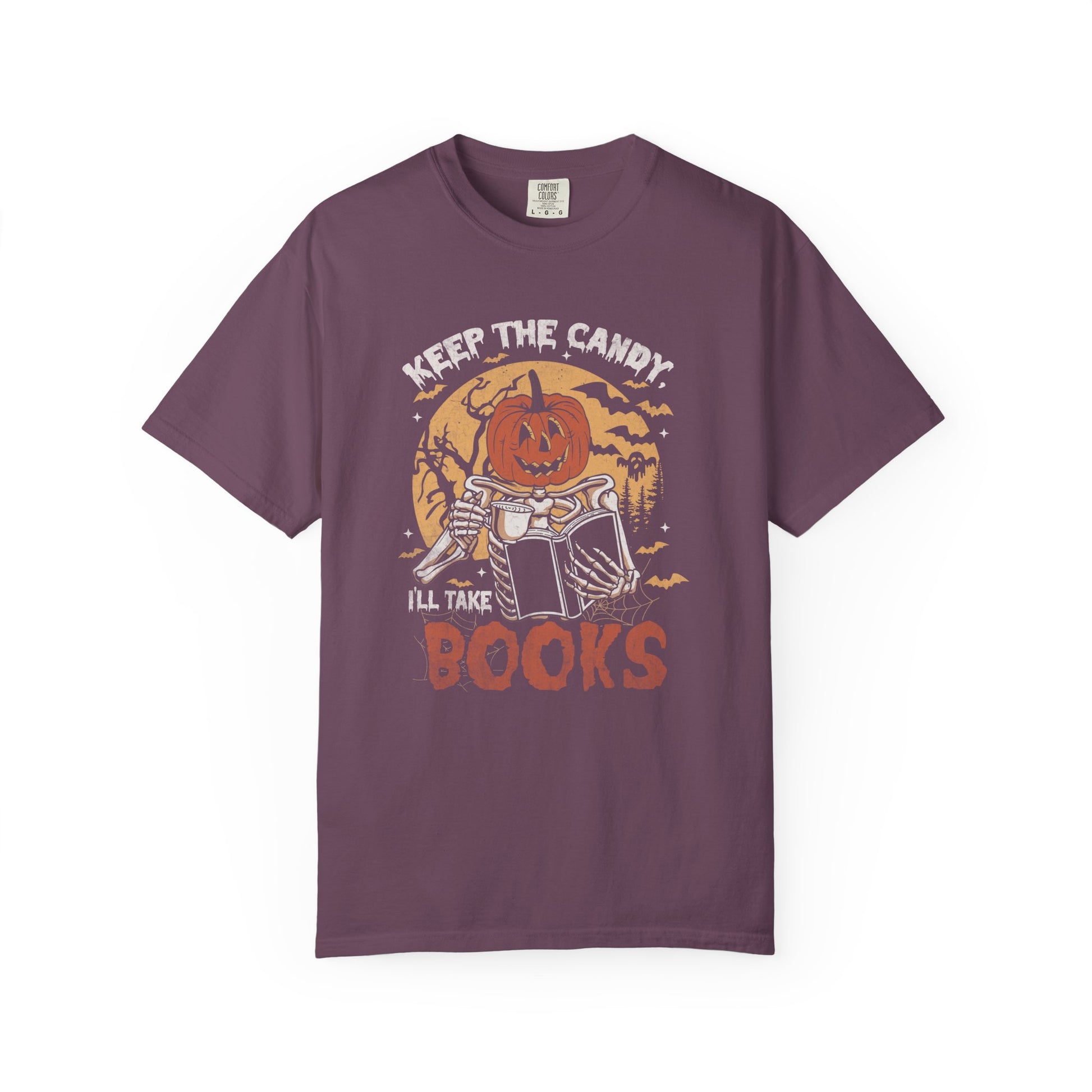 Keep The Candy I'll Take The Books Comfort T-Shirt - Thespicyromancebookclub LLC
