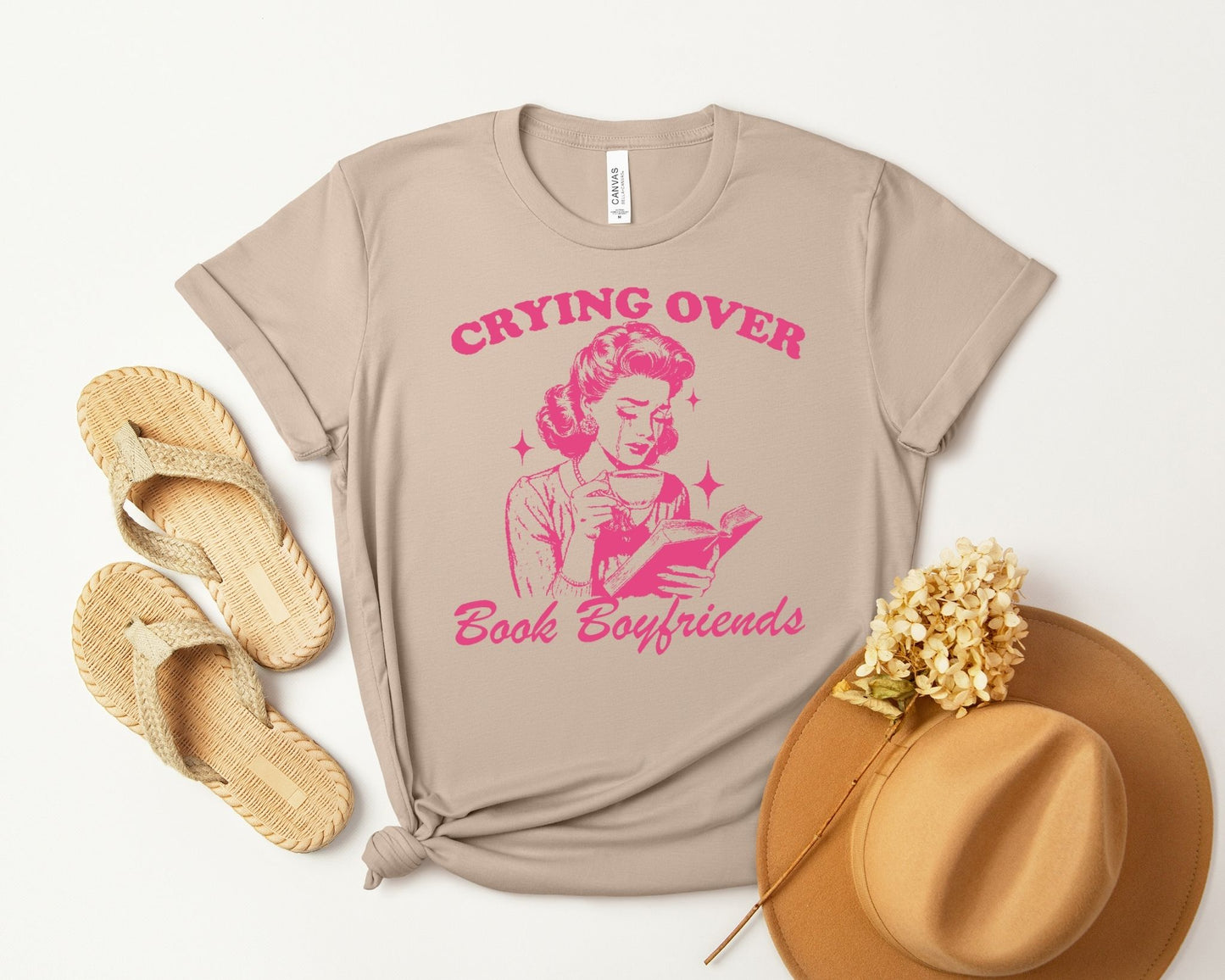 Crying Over Book Boyfriends T-Shirt