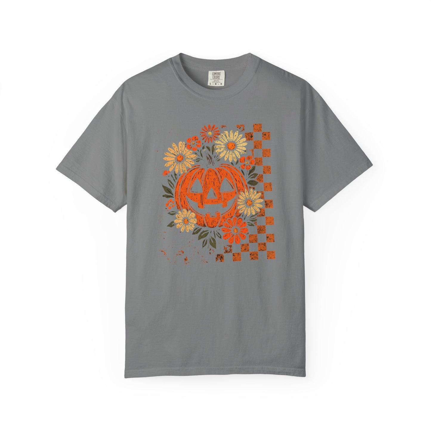 Pumpkin Floral Comfort Colors T-Shirt - Thespicyromancebookclub LLC