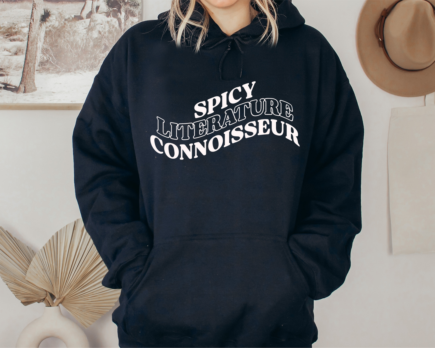 Spicy Lit Connesuier Black Hoodie