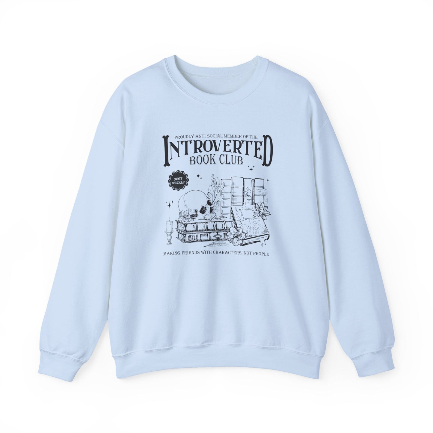 Introverted Book Club Crewneck Sweatshirt