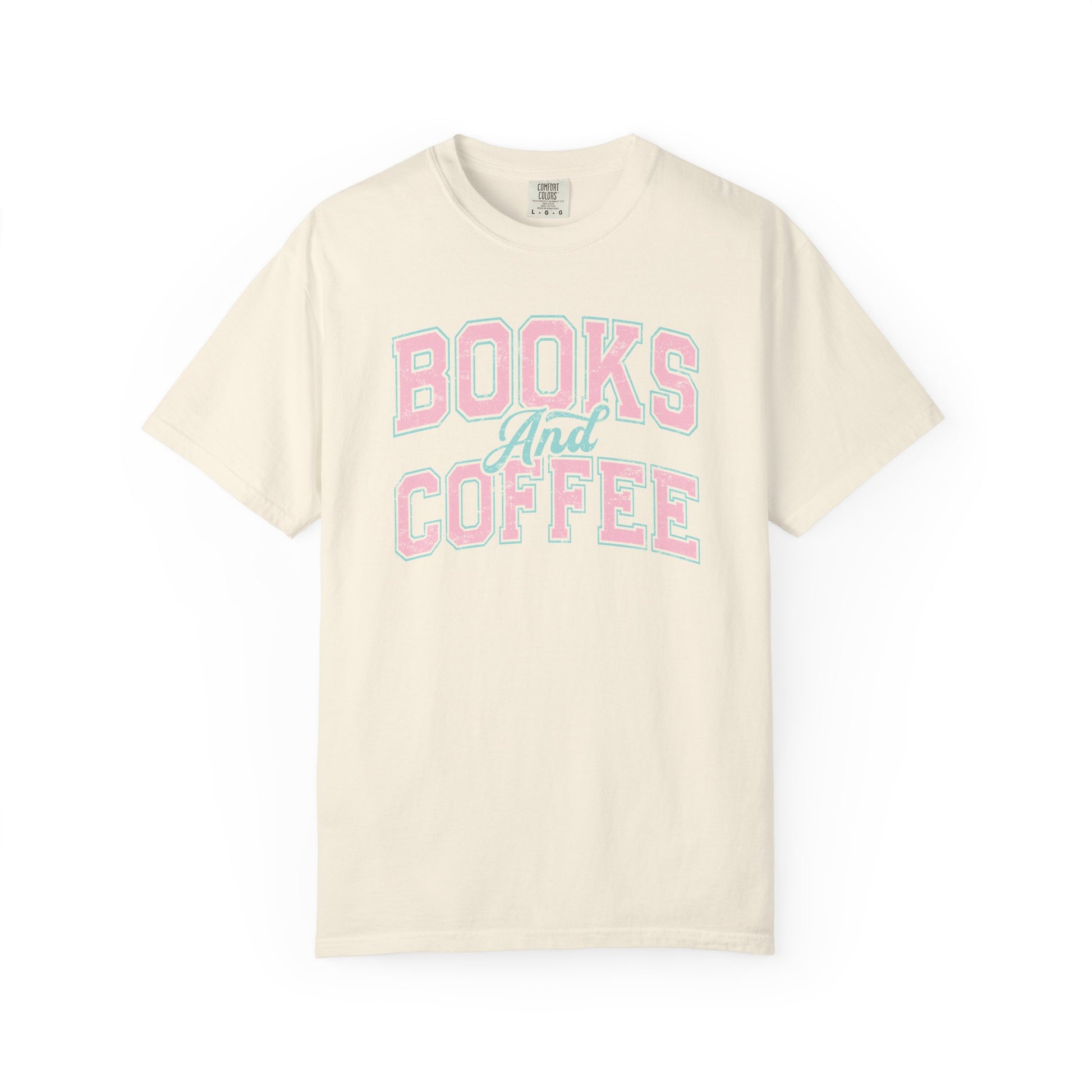 Books and Coffee Comfort Colors T-Shirt - Thespicyromancebookclub LLC