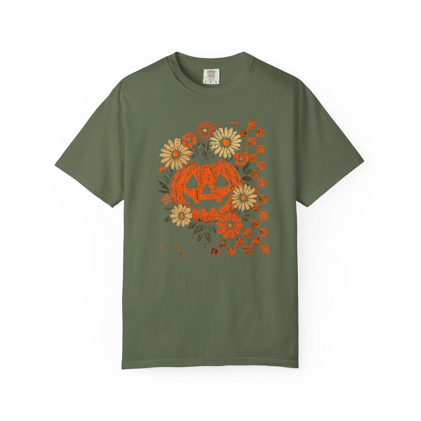 Pumpkin Floral Comfort Colors T-Shirt - Thespicyromancebookclub LLC