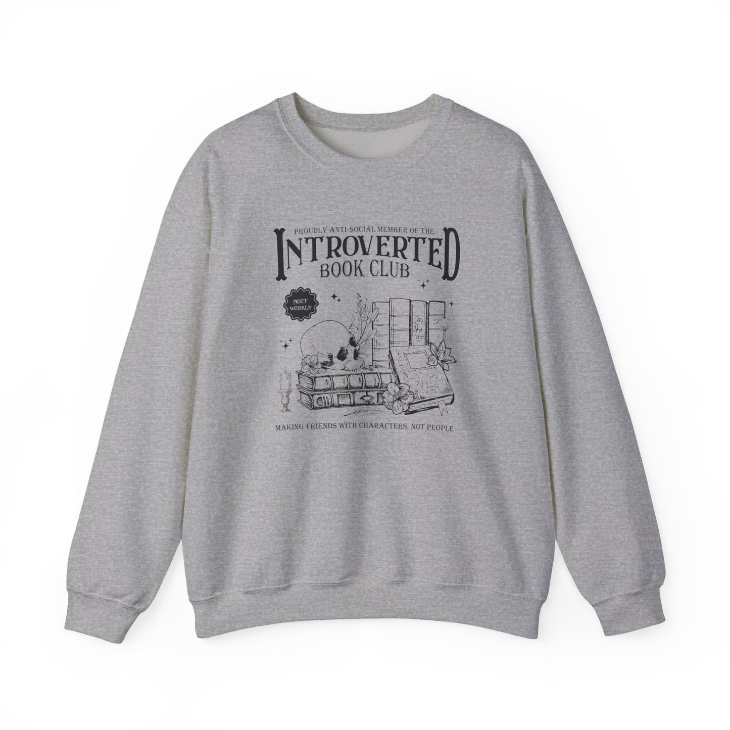 Introverted Book Club Crewneck Sweatshirt