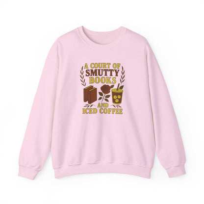 A Court Of Smutty Books and Iced Coffee Crewneck Sweatshirt