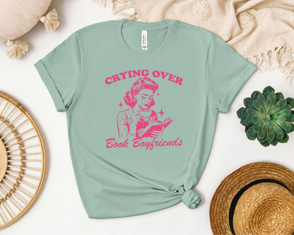 Crying Over Book Boyfriends T-Shirt