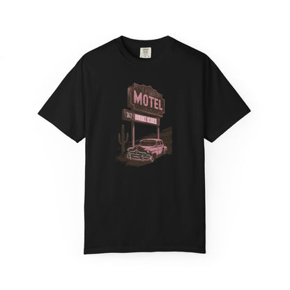 Romance Reader Motel Comfort Colors T-shirt - Thespicyromancebookclub LLC