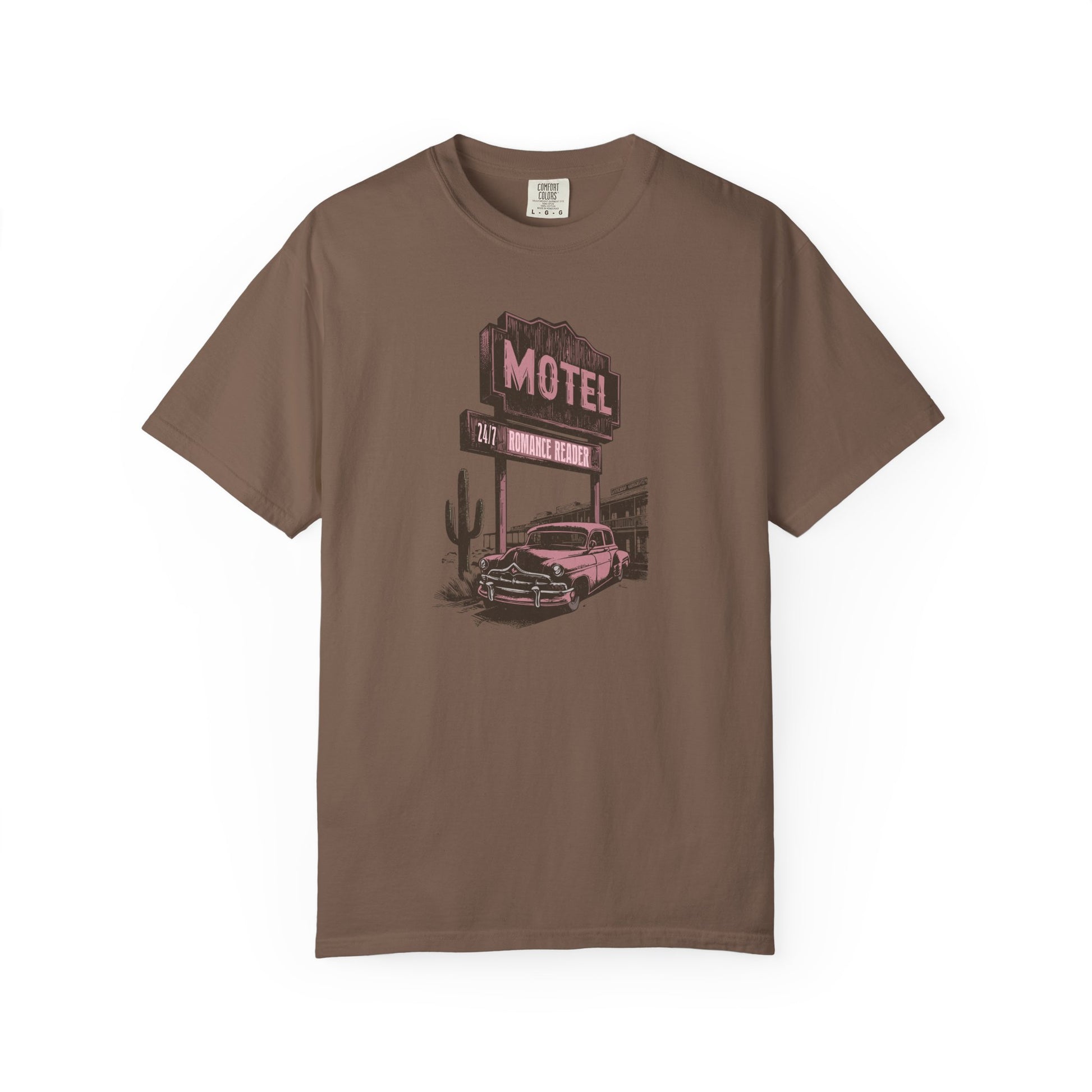 Romance Reader Motel Comfort Colors T-shirt - Thespicyromancebookclub LLC