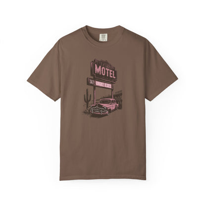 Romance Reader Motel Comfort Colors T-shirt - Thespicyromancebookclub LLC