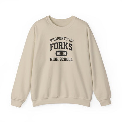 Property Of Forks High School Crewneck Sweatshirt