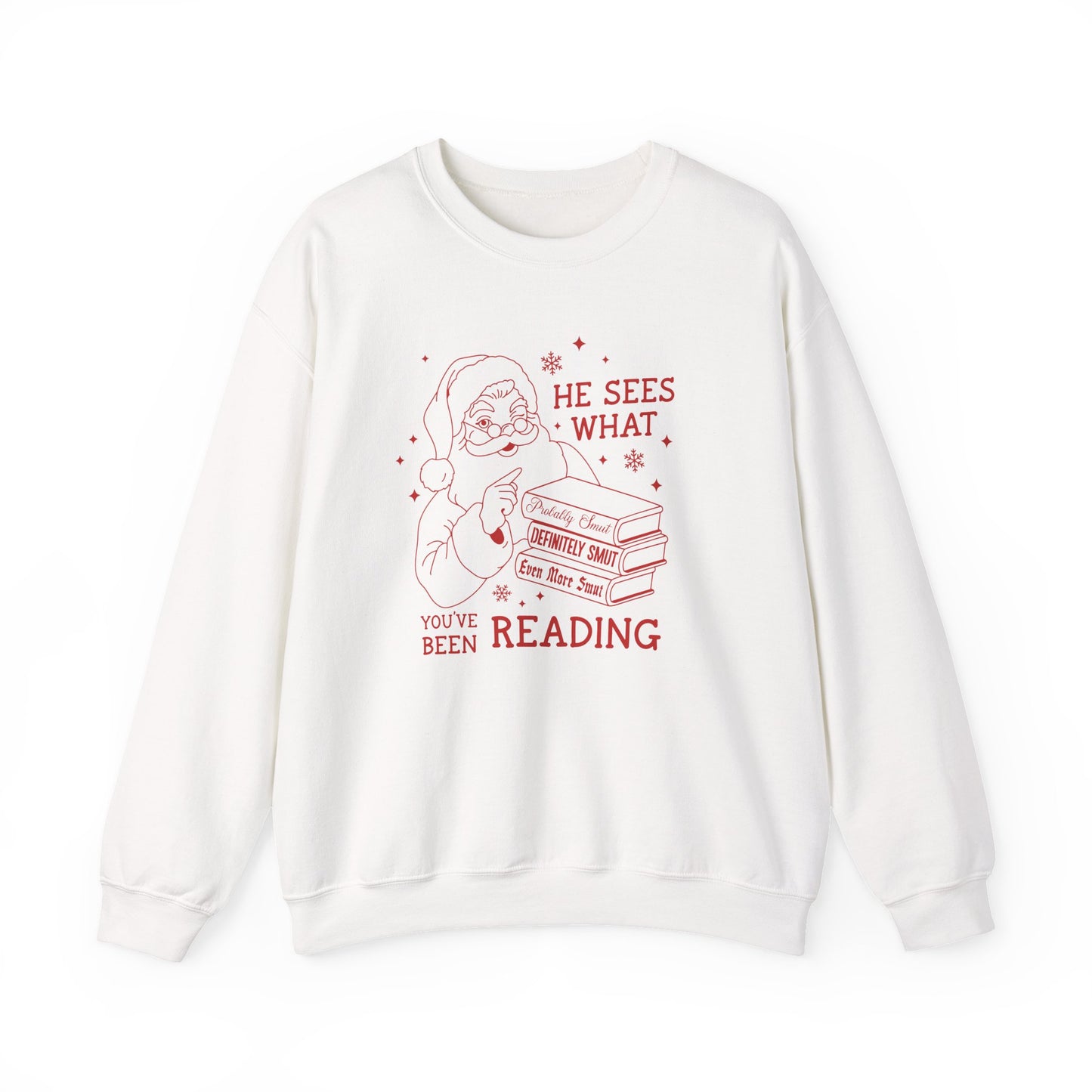 He Sees What You’ve Been Reading  Crewneck Sweathshirt