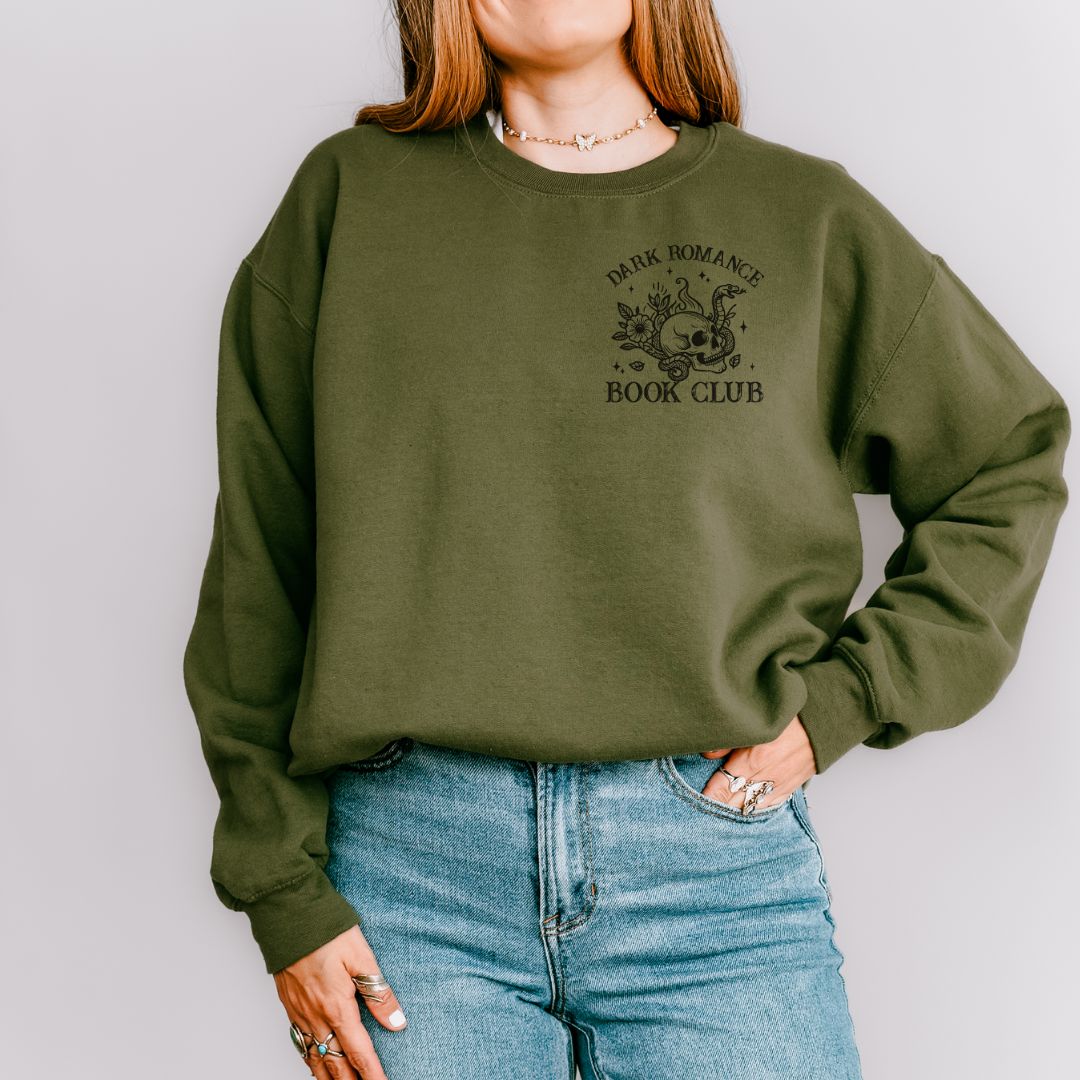 Dark Romance Book Club Crewneck Sweatshirt - Thespicyromancebookclub LLC
