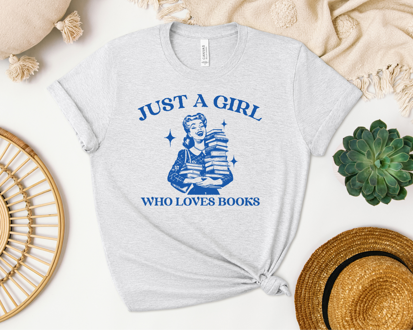 Im Just A Girl Who Loves Books T-shirt