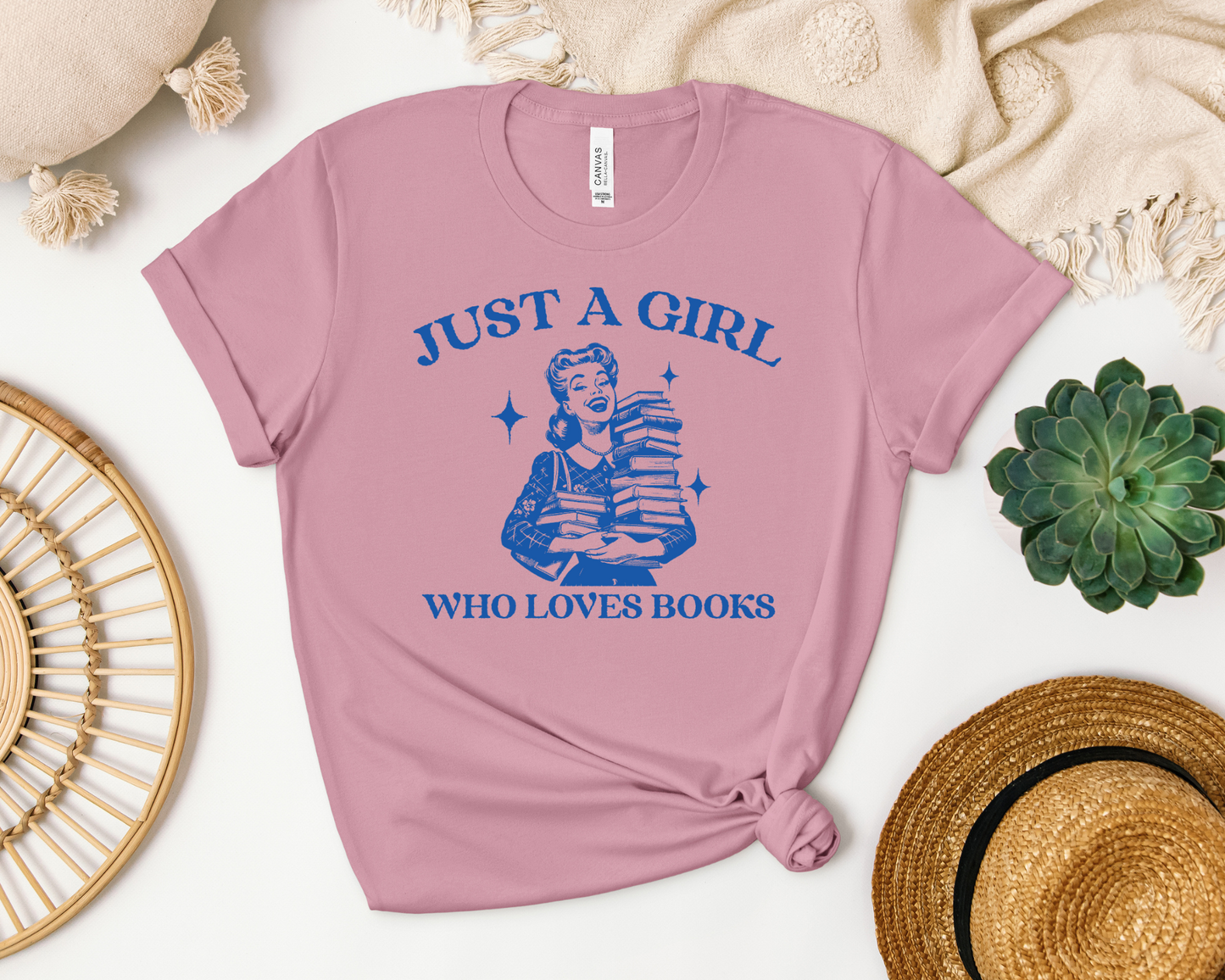 Im Just A Girl Who Loves Books T-shirt