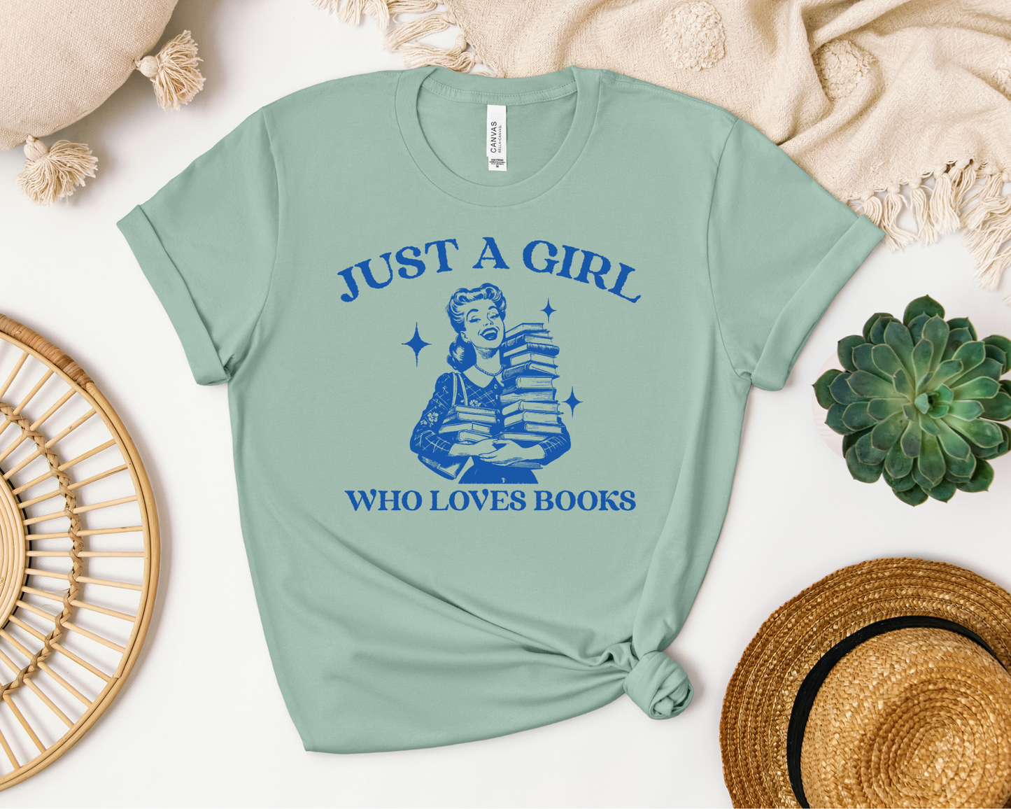 Im Just A Girl Who Loves Books T-shirt