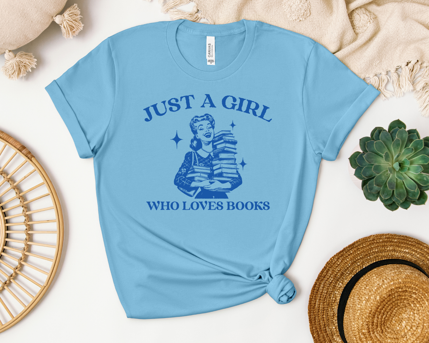 Im Just A Girl Who Loves Books T-shirt