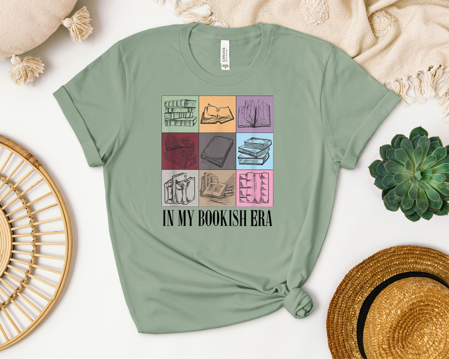 In my bookish era "eras" inspired t-shirt