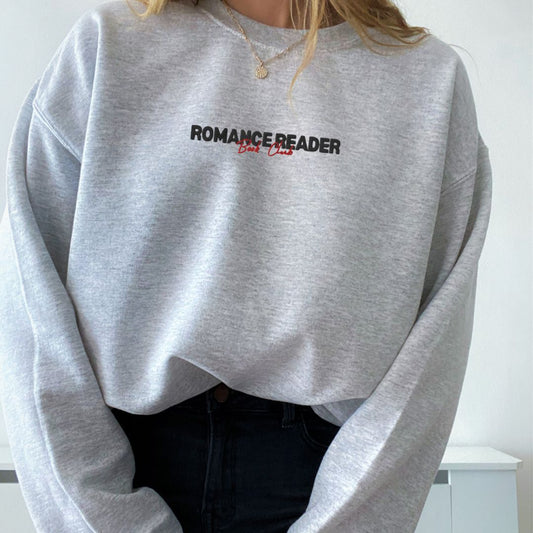 Romance Reader Embroidered Sweatshirt