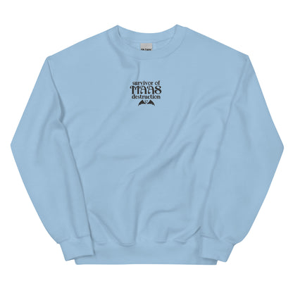 Survivor of Maas Destruction Embroidered Sweatshirt