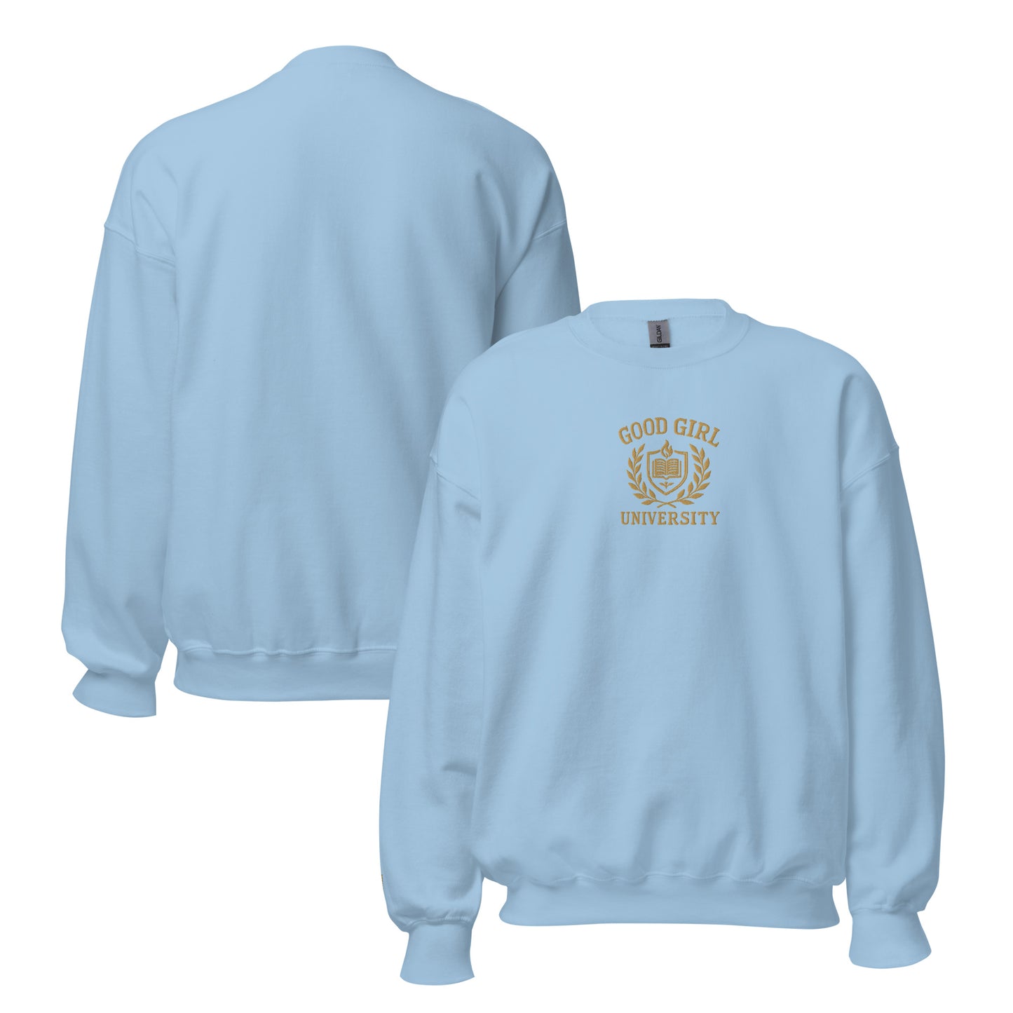 Good Girl University Embroidered Sweatshirt - Thespicyromancebookclub LLC