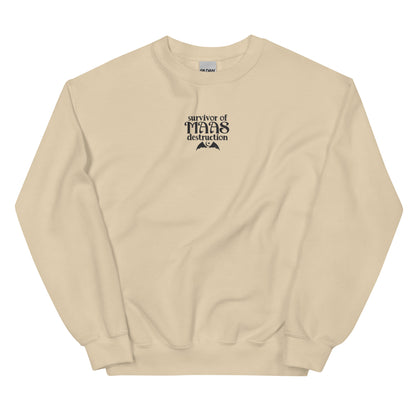 Survivor of Maas Destruction Embroidered Sweatshirt